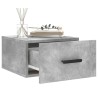 Table de chevet murale gris béton 35x35x20 cm 624957624957