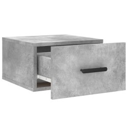 Table de chevet murale gris béton 35x35x20 cm 624957624957