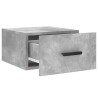 Table de chevet murale gris béton 35x35x20 cm 624957624957