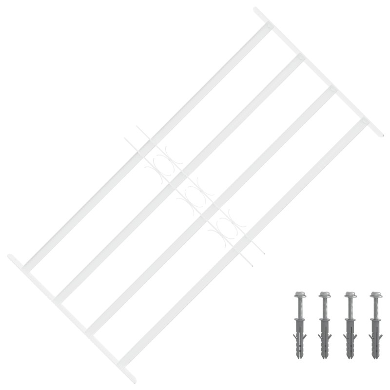 Grille de sécurité pour fenêtres avec 4 barres croisées 624958624958