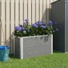 Jardinière surélevée Gris 75 x 30 x 42 cm WPC et Aluminium 624960624960