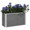 Jardinière surélevée Gris 75 x 30 x 42 cm WPC et Aluminium 624960624960