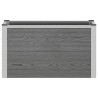 Jardinière surélevée Gris 75 x 30 x 42 cm WPC et Aluminium 624960624960