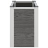 Jardinière surélevée Gris 75 x 30 x 42 cm WPC et Aluminium 624960624960