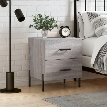 Table de chevet sonoma gris 40x35x47,5 cm bois d’ingénierie 624962624962