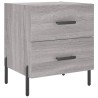 Table de chevet sonoma gris 40x35x47,5 cm bois d’ingénierie 624962624962