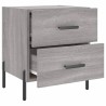 Table de chevet sonoma gris 40x35x47,5 cm bois d’ingénierie 624962624962