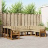 Ensemble de canapés d'extérieur 9 pcs Naturel et Beige 624965624965