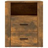 Table de chevet Chêne fumé 50x36x60 cm Bois d'ingénierie 624966624966