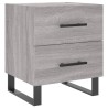 Table de chevet sonoma gris 40x35x47,5 cm bois d’ingénierie 624967624967