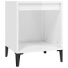 Table de chevet Blanc brillant 40x35x50 cm 624968624968