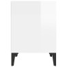 Table de chevet Blanc brillant 40x35x50 cm 624968624968