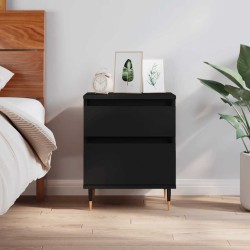 Table de chevet Noir 40x35x50 cm Bois d’ingénierie 624970624970