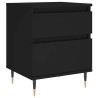 Table de chevet Noir 40x35x50 cm Bois d’ingénierie 624970624970