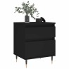 Table de chevet Noir 40x35x50 cm Bois d’ingénierie 624970624970