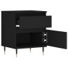 Table de chevet Noir 40x35x50 cm Bois d’ingénierie 624970624970
