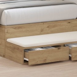 Tiroirs de lit Chêne artisanal 90 x 36,5 x 16,5 cm 624973624973