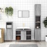 Armoire salle de bain sonoma gris 80x33x60 cm bois d'ingénierie 624975624975
