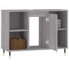 Armoire salle de bain sonoma gris 80x33x60 cm bois d'ingénierie 624975624975