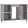 Armoire salle de bain sonoma gris 80x33x60 cm bois d'ingénierie 624975624975
