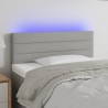 Tête de lit à LED Gris clair 80x5x78/88 cm Tissu 624978624978
