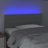 Tête de lit à LED Gris clair 80x5x78/88 cm Tissu 624978624978