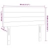 Tête de lit à LED Gris clair 80x5x78/88 cm Tissu 624978624978