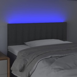 Tête de lit à LED Gris foncé 80x5x78/88 cm Tissu 624983624983