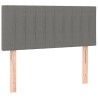 Tête de lit à LED Gris foncé 80x5x78/88 cm Tissu 624983624983