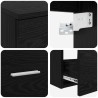Ensemble de mobilier de salle de bain 2 pcs Chêne noir 624984624984