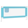Barrière de sécurité de lit d'enfant Bleu 180x25 cm Tissu 624985624985