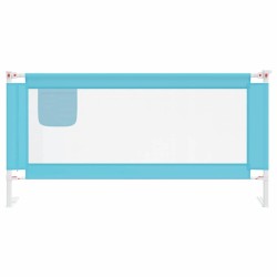 Barrière de sécurité de lit d'enfant Bleu 180x25 cm Tissu 624985624985