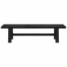 Banc de salle à manger NOAIN 180 x 41 x 45 cm Pin massif Noir 624986624986
