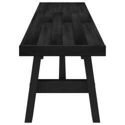 Banc de salle à manger NOAIN 180 x 41 x 45 cm Pin massif Noir 624986624986