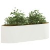 Jardin surélevé Blanc 140 x 40 x 40 cm Acier 624989624989