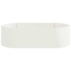 Jardin surélevé Blanc 140 x 40 x 40 cm Acier 624989624989