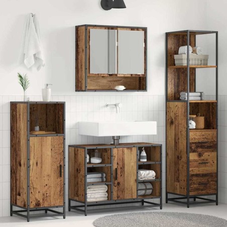 Ensemble de mobilier de salle de bain avec tiroir Bois Ancien 624991624991