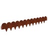 Bordure de Pelouse 50 pcs 103 x 15 cm Acier Rouillé 624993624993