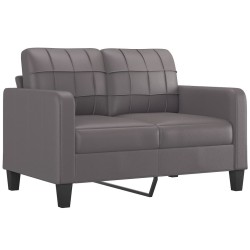 Ensemble de canapés 3 pcs avec coussins Gris Similicuir 624997624997