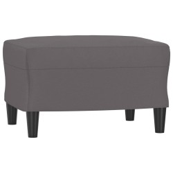 Ensemble de canapés 3 pcs avec coussins Gris Similicuir 624997624997