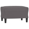 Ensemble de canapés 3 pcs avec coussins Gris Similicuir 624997624997