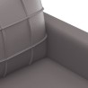Ensemble de canapés 3 pcs avec coussins Gris Similicuir 624997624997