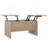Table basse chêne sonoma 80x50x42,5 cm bois d'ingénierie 624999624999