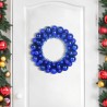 Couronnes de Boules de Noël 2 pcs Bleu 33 x 33 x 7 cm 625006625006