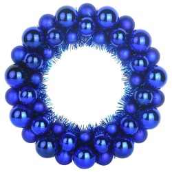 Couronnes de Boules de Noël 2 pcs Bleu 33 x 33 x 7 cm 625006625006