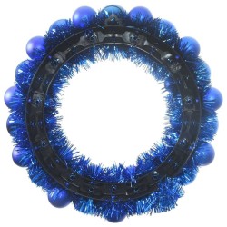 Couronnes de Boules de Noël 2 pcs Bleu 33 x 33 x 7 cm 625006625006
