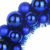 Couronnes de Boules de Noël 2 pcs Bleu 33 x 33 x 7 cm 625006625006