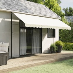 Tissu de remplacement de cantonnière d’auvent rayure crème 4,5m 625012625012