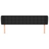 Tête de lit avec oreilles Noir 203x23x78/88 cm Similicuir 625016625016