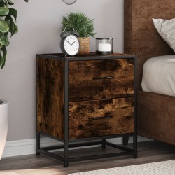 Tables de chevet 2 pcs chêne fumé 40x31x50 cm bois ingénierie 625018625018